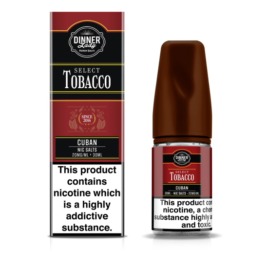 Dinner Lady Select Tobacco Cuban Salt Likit