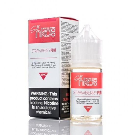 Nkd 100 Salt E-Liquid Menthol - Strawberry POM - 30ml